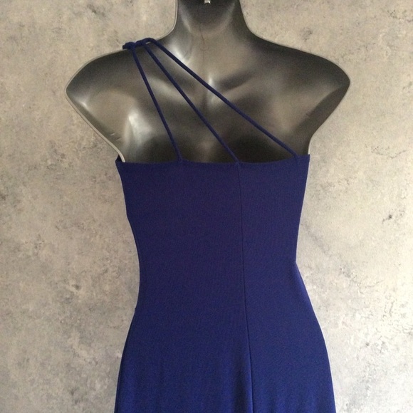 Blue One Shoulder Dress Long Dress Size Medium - Picture 7 of 10